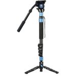 Sirui P-325FL 5-Section Carbon Fiber Tripod with VH-10 Video Head