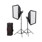 Godox Litemons LA200Bi-K2 – 200W LED Light Bi-Color (2800-6500K) Bowens Mount Διπλό Kit [GD-LA200BI-K2]