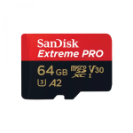 SanDisk Extreme Pro microSD 64GB + SD Adpt 200MB/s A2 V30 UHS-I U3