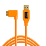 TetherPro USB 3.0 SuperSpeed Micro-B Right Angle Cable (Orange 4.6m) (CU61RT15-ORG)