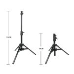 Kupo 161MB – Slider Stand Black 1.15m [KU-161MB] - Image 2