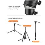 E-Image TA604 Plus – Ελαφρύ Video Τρίποδο με κεφαλή [EI-TA604PLUS] - Image 2