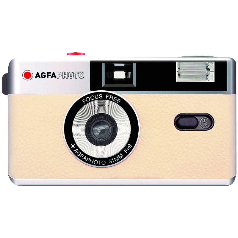 agfaphoto-reusable-analogue (9) Agfaphoto 35mm Film Camera - Beige - Image 1