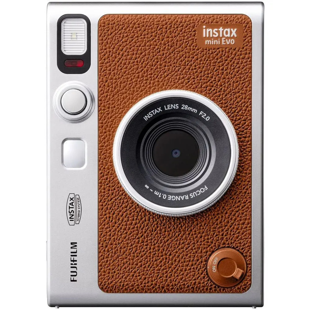 fujifilm-16812534 Fujifilm Instax Mini Evo Brown Hybrid Instant Camera - Image 1