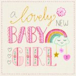Ευχετήρια κάρτα Paper Rose - New baby girl