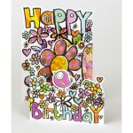 Ευχετήρια κάρτα Paper Rose - Birthday , τρισδιάστατη