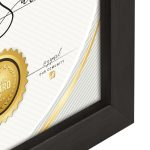 Κορνίζα Zep Certificate - 21x29.7 , μαύρη - Image 2