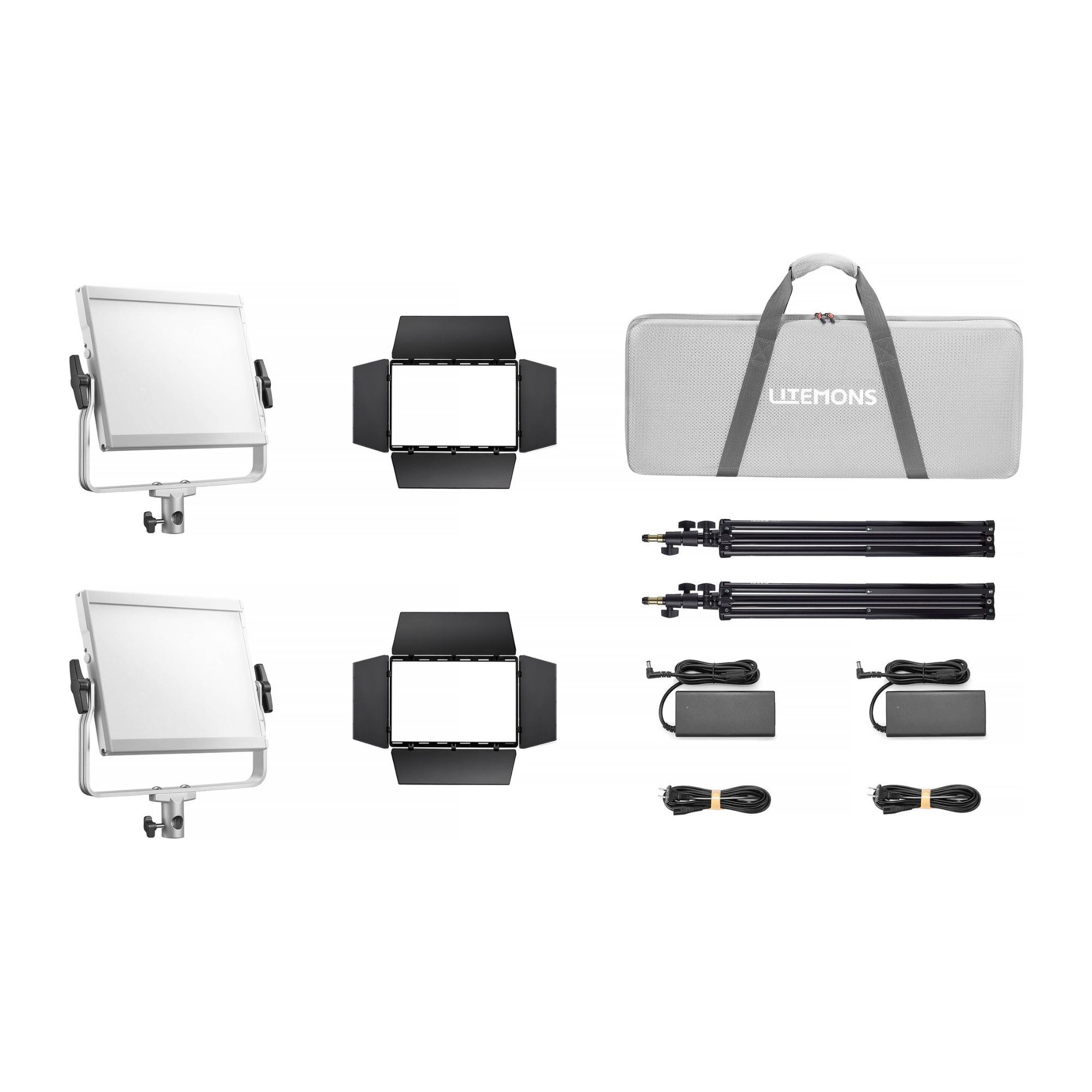 Godox LP1200R K2 - Repellas01 Godox Litemons LP1200R K2 – RGB 120W LED Light Panel – 2 Light Kit - Image 1