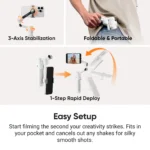 Insta360 Flow 2 Pro Gimbal Creator Bundle - Stone Gray - Image 11