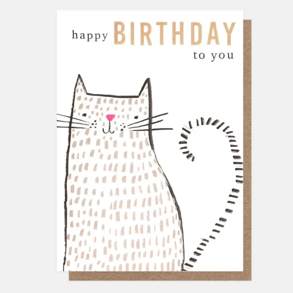 Ευχετήρια κάρτα Caroline Gardner - Dotty Cat Birthday Card