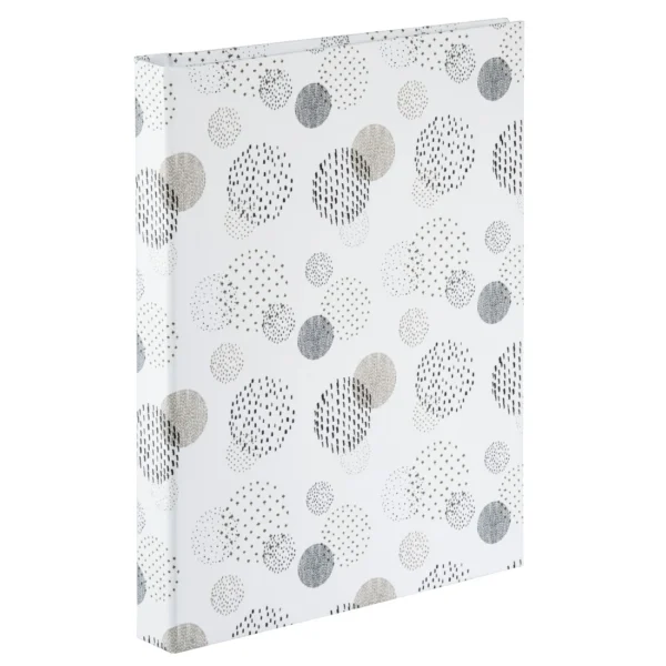 Hama "Graphic" Spiral Album, 19 x 24.5 cm, 40 White Pages, Dots