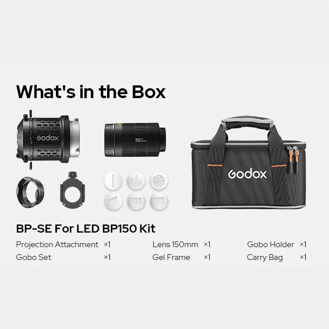 Godox BP-SE150 KIT – Projection System lens 150mm for Godox LA-series - Image 4