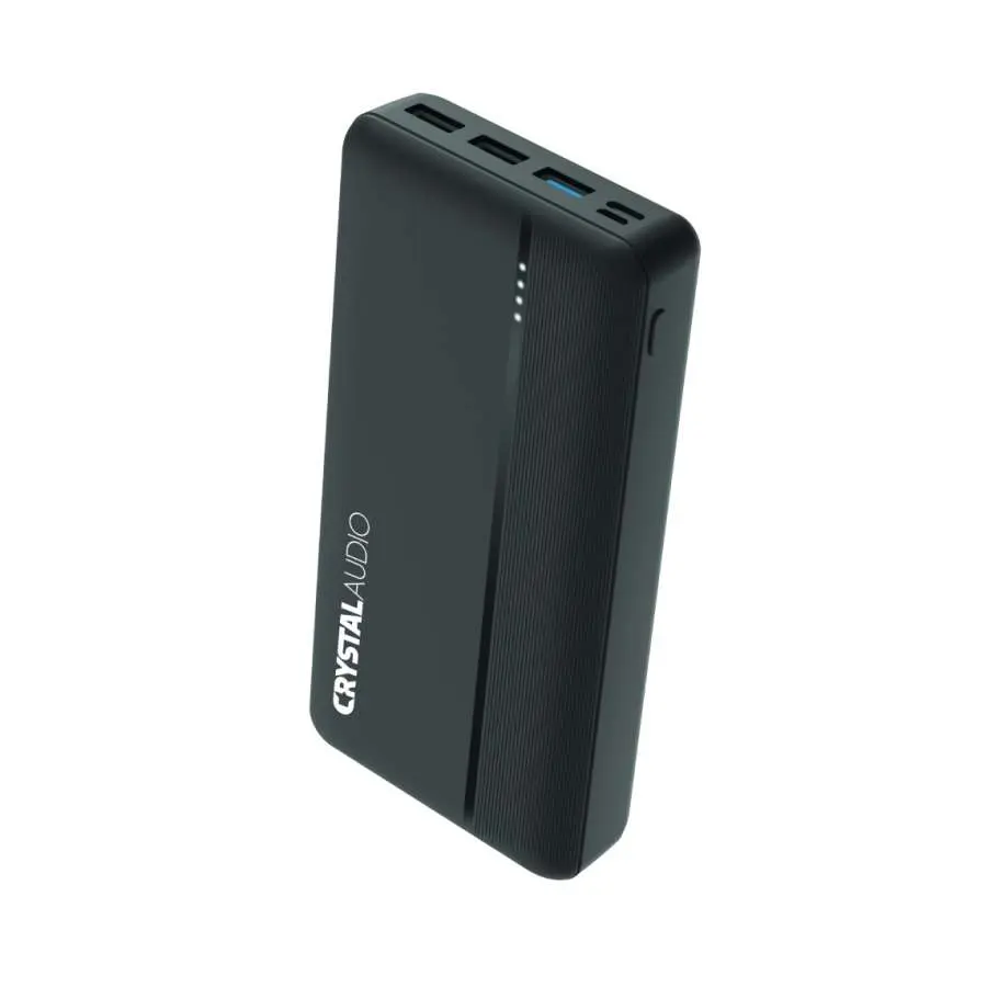 Crystal Audio PBK6K Power Bank 30000 mAh PD Dual LCD+Cable Black - Image 2