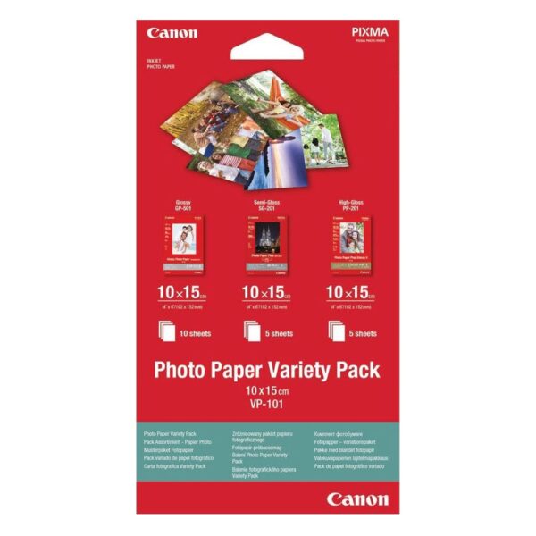Canon Photo Paper Variety Pack VP-101