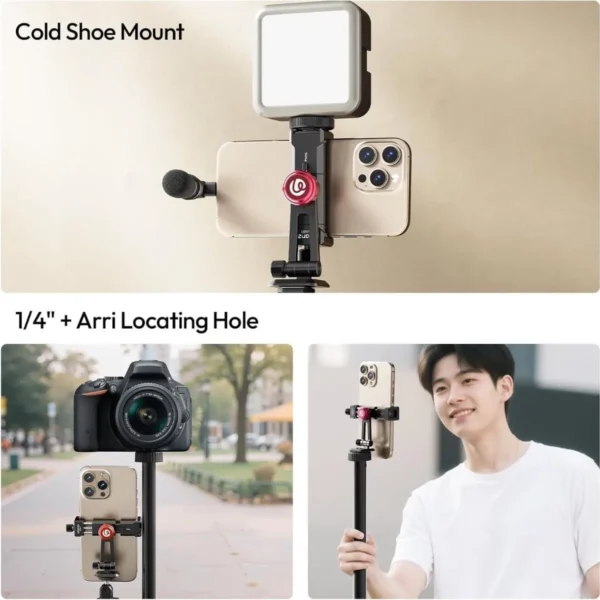 Ulanzi MA51 Metal Phone Tripod Mount With Phone Clamp