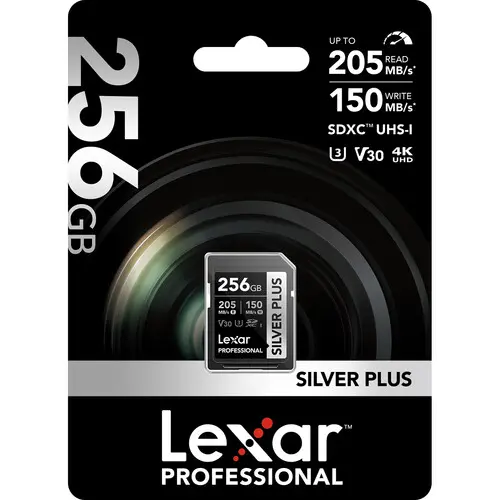 Lexar 256GB Silver Plus UHS-I SDXC Professional Memory Card - Image 6