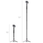 SmallRig 5565 – Monopod carbon fiber with fluid video head - Image 6