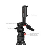 SmallRig 5473 – Compact aluminum tripod with phone clamp - Image 4
