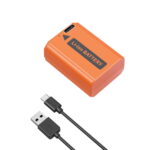 SmallRig 4965 Battery for Sony NP-FW50 with USB-C (Orange) - Image 3