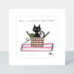 Greeting Card R.E.D. - Birthday / Cat In A Basket