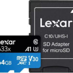 Lexar microSDXC 633x UHS-I V30 64GB + SD Adapter