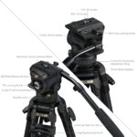 SmallRig 5580 – FSD16 FreeSpeed Heavy-Duty tripod carbon fiber - Image 4