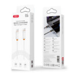 XO NB-Q302B Type-C to Type-C Cable 60W (White) - Image 5