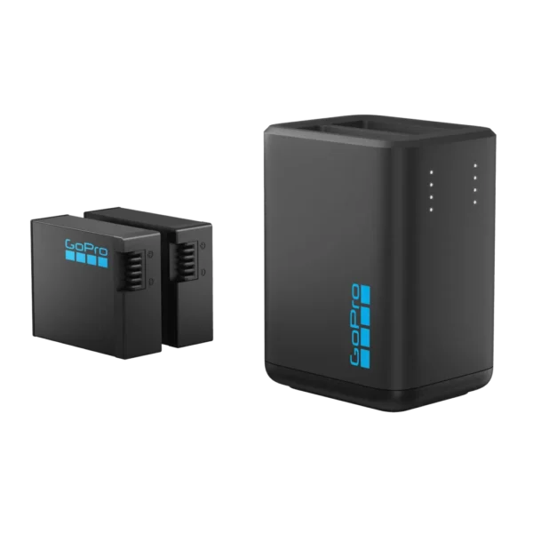 GoPro Dual Battery Charger + 2 Enduro Batteries | Hero 13 Black