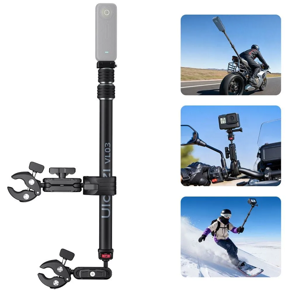 Ulanzi VL03 Motorcycle Invisible Selfie Stick Holder Ulanzi VL03 Motorcycle Invisible Selfie Stick Holder